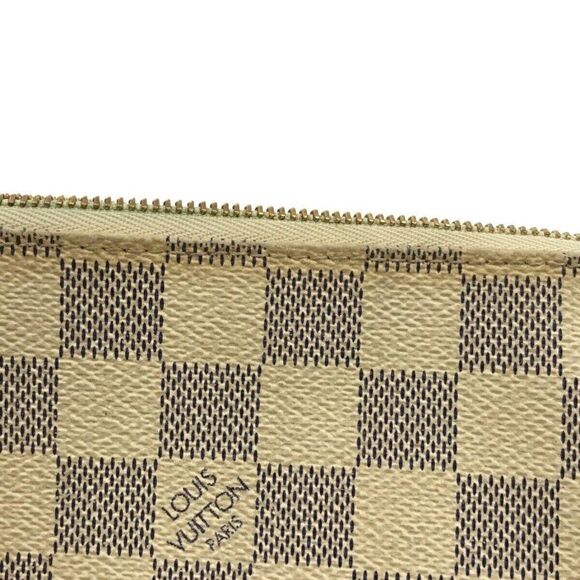 LOUIS VUITTON Mini Pochette Accessoires Azur Damier Handbag - Picture 12 of 12